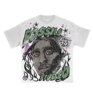 T-shirt surdimensionné en coton épais 100 % personnalisé par le fabricant, coupe ample, avec impression graphique DTG de style streetwear pour hommes - Product Image 5