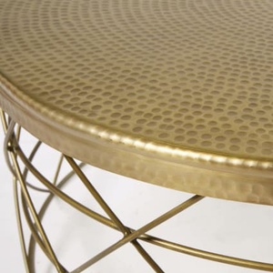Mesa de Centro Moderna Redonda con Estructura de Alambre, Mueble Decorativo para Sala de Estar de Diseño Contemporáneo - Product Image 2