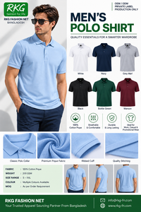 Camisa de Hombre RKG Fashion Net, 100% Algodón, 200GSM, Piqué, Manga Corta, Transpirable, Antiarrugas, con Bolsillo, Estilo Casual - Product Image 2