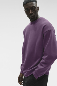 Custom Cotton Crew Neck Sweatshirt Unisex Oversized Blank <b>Pullover</b> Casual Fashion Apparel - Product Image 5
