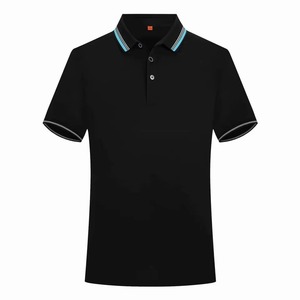 Camisa Polo Clásica para Hombre, Lisa, de Manga Corta, con Cuello y Puños con Detalles en Contraste, Corte Ajustado, Estilo Casual de Negocios, para Golf - Product Image 2