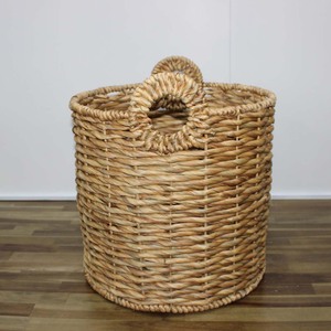 Eco Friendly Water Hyacinth Laundry <b>Basket</b> Storage Organizer Container with Handles - Product Image 4