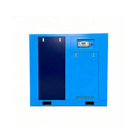 Compresseur à double vis à faible bruit, refroidissement par air, contrôlé par PLC, 90 kW, fabriqué en Chine, à économie d'énergie, avec capacité de gaz de 16 bars