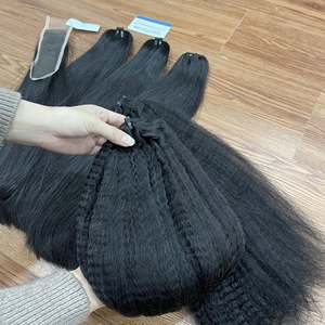 ราคาขายส่ง ผมตรงแบบสตีม คิงกี้ สเตรท วีฟท์ เงางาม ไม่พันกัน ติดแน่น พร้อมส่ง ผมแท้เวียดนาม 100% - Product Image 6