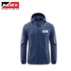 Chaqueta Deportiva con Cierre para Hombre, Marca INDEX, Resistente al Viento, Manga Larga, Cuello Alto, Ligera, de Poliéster, Color Sólido, para Primavera - Product Image 2