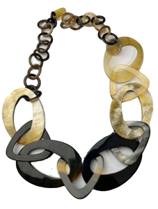 Collar moderno hecho a mano con cuernos de búfalo y vaca, ecológico, de forma natural, joyería elegante de blossom craft india - Product Image 2