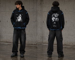 Sudadera con Capucha Estilo ER, Edición Correcta, para Hombre, 100% Algodón Satinado, Invierno, Vintage, Impresión por Transferencia de Calor, Bordada, Ecológica - Product Image 6