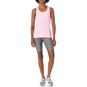 Top de tirantes para mujer con espalda con abertura circular, estilo racerback, sin mangas, mezcla de nailon y elastano, para verano y gimnasio - Product Image 4