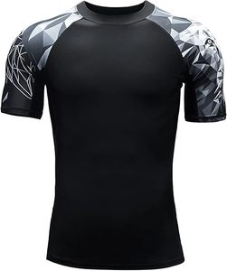 Camiseta de Compresión para MMA y BJJ, para Entrenamiento, Unisex, Spandex/Algodón, Manga Larga, Teñida, UPF50+, Secado Rápido, 220g - Product Image 2