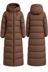 <b>Winter</b> Detachable Thick <b>Waterproof</b> Windproof Slim Fit Breathable Formal <b>Coat</b> with Front Logo for Men Outdoor Use - Product Image 2