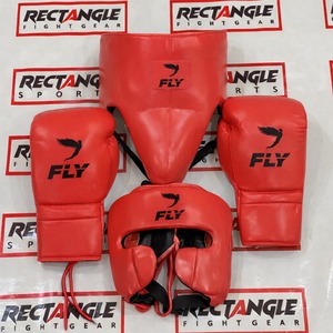 Conjunto de Sparring Personalizado con Logotipo, Guantes de Boxeo de Cuero Vacuno, Protector de Cabeza, Protectores Inguinales y Protector Genital - Product Image 1