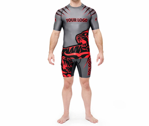 Pantalones Cortos de Compresión Personalizados para Otoño, MMA, Grappling, BJJ, Kickboxing, Muay Thai, Entrenamiento en Gimnasio, Ropa de Lucha, Ajustados, Ligeros y de Secado Rápido - Product Image 5