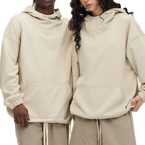 Sudadera con Capucha de Cuello Alto para Parejas, Fabricada en Fábrica, Sudadera Holgada Unisex para Hombre y Mujer - Product Image 1