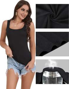 Camiseta sin mangas para mujer, cómoda para el día a día, tejida, transpirable, de secado rápido, ecológica, ligera, suave al tacto, fácil movimiento - Product Image 4