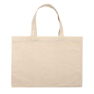 Sacs fourre-tout portables en toile de coton naturelle de qualité supérieure, grande capacité, pliables, avec impression personnalisée du logo, à porter à l'épaule pour le shopping - Product Image 5