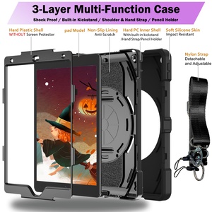Coque de protection robuste antichoc B Max pour enfants avec béquille rotative et sangle de maintien pour iPad 10.2 (2019-<span class=keywords><strong>2021</strong></span>) - Product Image 4