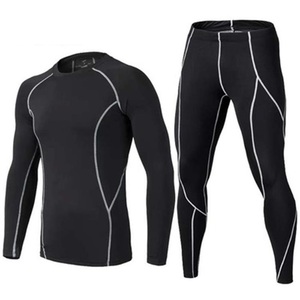 Ensemble de vêtements de sport pour hommes/femmes, t-shirt de course à pied, pantalon de compression, leggings serrés, tenues de yoga, vêtements de fitness pour la salle de sport, 2026 - Product Image 3