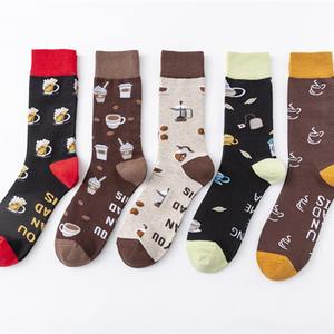 Calcetines de Algodón con Estampado Floral de Moda al por Mayor para Hombre y Mujer, Diseño Elegante de Flores Primaverales, Técnica de Tejido Otoñal - Product Image 3