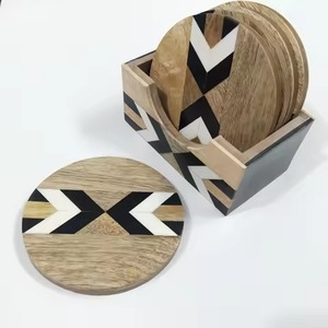 Handmade Metal <b>Coaster</b> <b>Set</b> for Beverage Glass Protection and Contemporary Home Tabletop Decoration - Product Image 4