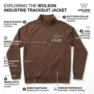 <b>Brown</b> Printed Zip-Up Hooded Sports Jacket <b>Long</b> <b>Sleeve</b> Custom Logo Track <b>Top</b> for Team Wear Unisex - Product Image 5
