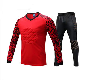 Maillot de Gardien de But pour Hommes Adultes, Uniforme de Football 100% Polyester, Anti-humidité, Protection UV, Nom d'Équipe Personnalisé, Protection en Mousse - Product Image 2