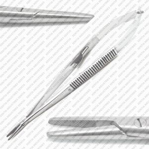 Porte-aiguille Castroviejo TC 7 pouces droit, porte-aiguille chirurgical micro-ophtalmique en carbure de tungstène et acier inoxydable OE - Product Image 2