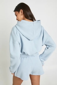 Ensemble haut et short en tricot rose à manches courtes, col rond, coupe régulière, vêtements décontractés d'été, respirant, imperméable, en coton, ensemble 2 pièces pour homme - Product Image 2