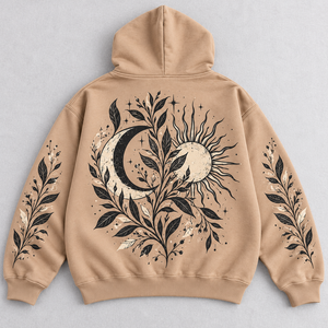 Custom <b>Sand</b> Graphic <b>Hoodie</b> Oversized Back Print Pullover Hooded Sweatshirt Unisex Streetwear OEM Private Label Wholesale - Product Image 4