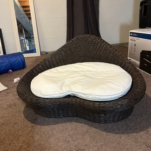 Wholesale price handcrafted meditation chairs lotus <b>floor</b> <b>seat</b> rattan chair for yoga practicing - Product Image 6