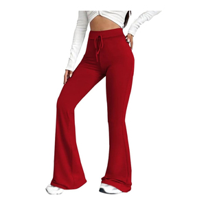 <b>Women</b> Straight Leg Sweatpants Premium Cotton Jogger Pants Relaxed Casual <b>Trousers</b> Drawstring Waist Soft <b>Lounge</b> Bottoms Gym - Product Image 1