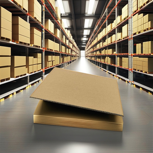 Boîtes de tampons de papier de feuilles de carton ondulé brun et blanc personnalisées de haute qualité pour l'emballage Boîtes en carton de papier - Product Image 1