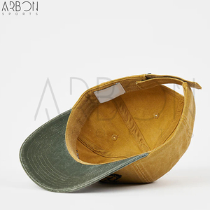 Casquettes classiques ajustables à 6 panneaux en coton vintage lavé respirant de qualité supérieure avec logo personnalisé, prix de gros - Product Image 2