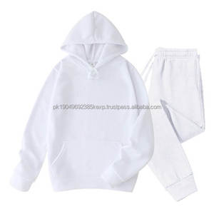 Ensemble de survêtement en polaire 2 pièces pour hommes, sweats à capuche et pantalons épais, vêtements de sport chauds, tendance hip-hop, vêtements d'hiver - Product Image 4