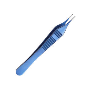 Pinzas Adson de acero inoxidable 1x2 para tejido, instrumento manual con certificación CE, para uso en trasplante capilar, colores y diseños personalizados - Product Image 3