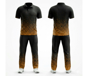 Durable <b>Cricket</b> Uniform Full Sublimation Set Sublimation Printed | Men Women Youth <b>Cricket</b> Wears Polo Shirt and Trouser - Product Image 4