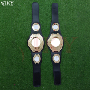 Ceinture de champion en cuir vierge personnalisée, service OEM ODM, pour compétitions sportives et événements de lutte, avec plaques gravées - Product Image 2