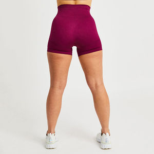 Shorts de sport pour femmes à taille haute, respirants, à séchage rapide, écologiques, pour la gym, le yoga, la course à pied, le cyclisme, vêtements de sport, service OEM - Product Image 4