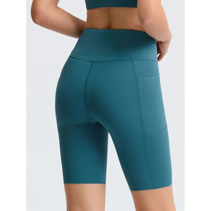 Pantalones Cortos de Yoga Casuales de Cintura Alta para Mujer, Ajuste Holgado, Estilo Urbano, Transpirables, de Spandex/Nylon, ¡Gran Oferta! - Product Image 5