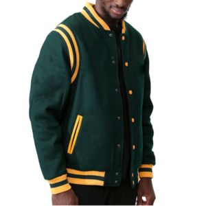Chaqueta Universitaria Personalizada de la Universidad Agrónoma y Mecánica de Florida (FAMU) para Hombre y Mujer, Estilo Vintage, de Lana y Seda, Bordada, con Botones Decorativos, para Invierno - Product Image 2