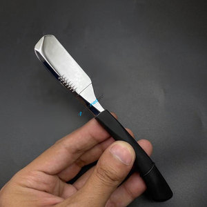 <b>Single</b> <b>Blade</b> Stainless Steel Straight <b>Razor</b> for Men's Shaving Titan Metal Free Customizable Logo <b>Razor</b> for Barbers and Face - Product Image 6