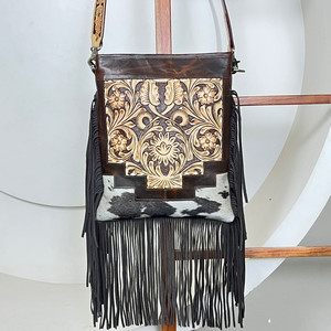 Bolsos Cruzados de Diseño Nuevo y Moderno, Bolsos de Mensajero de Hombro con Flecos de Cuero Hechos a Mano de Alta Calidad, Bolsos de Mano y Carteras de Lujo para Mujer - Product Image 4