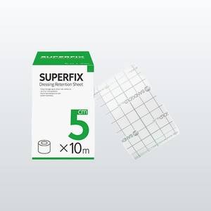 Pansement médical en gaze Superfix 5cm x 10m, ruban adhésif non tissé pour fixation, bandages médicaux - Product Image 3