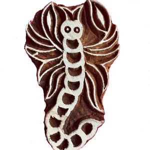 Sello de madera de bloque impreso con diseño de Escorpio para uso decorativo - Product Image 4