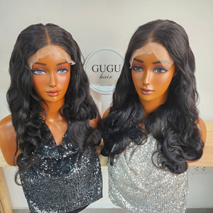 วิกผมแท้ 100% จากเวียดนาม แบบลอนธรรมชาติ แบบลอนบอดี้เวฟ ซุปเปอร์ดับเบิ้ลดรอน ความหนาแน่น 200% ผมจากผู้บริจาคคนเดียว สีดำ สำหรับผู้หญิง - Product Image 1