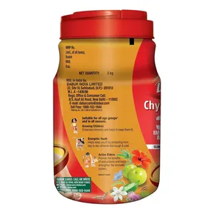 Dabur Chyawanprash avec 3X extrait d'Ashwagandha, Amla et Guduchi pour l'immunité, la résistance et la santé globale - Qualité alimentaire - Product Image 2
