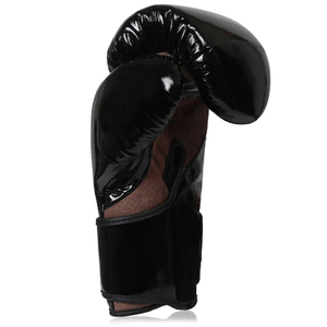 Gants de boxe marron en PU 16oz avec fermeture à lacets au poignet, doigts entiers, ignifuges, respirants, anti-humidité, compatibles écran tactile - Product Image 1