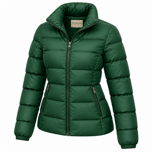 Chaqueta Acolchada Ecológica con Diseño Estampado, Transpirable y Resistente al Viento para Mujer, Otoño-Invierno - Product Image 6