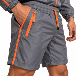 Conjunto de Chaqueta Cortavientos de Nailon para Hombre con Pantalones Cortos para Correr y Deportes de Equipo, Proveedor Mayorista OEM, Fabricante Directo de Fábrica, Logotipo Personalizado al por Mayor - Product Image 5