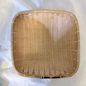 Handwoven Bamboo <b>Basket</b> <b>Small</b> Rustic Farmhouse Catchall 5x5 Inch Natural <b>Storage</b> <b>Basket</b> Eco Friendly Organizer - Product Image 1