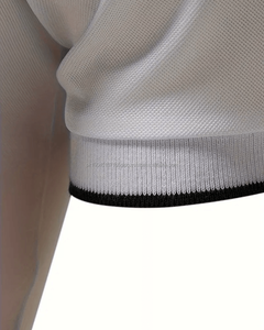 Venta al por mayor de diseño personalizado de alta calidad de verano de los hombres de lujo pesado algodón Polo en blanco de cuello falso de peso pesado de gran tamaño polos - Product Image 5